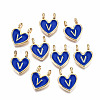 Alloy Enamel Charms ENAM-T012-02V-RS-1