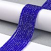 Transparent Glass Beads Strands GLAA-H021-04-09-3
