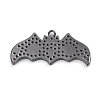 Rack Plating Brass Cubic Zirconia Pendants KK-D031-09B-01-2