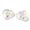 Electroplated Glass Pendants EGLA-O008-01E-3