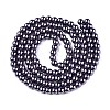 Baking Paint Pearlized Glass Pearl Round Bead Strands X-HY-Q330-8mm-73-2