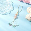 Nuggets Natural Gemstone Net Pouch Pendant Decorations HJEW-JM04260-03-1