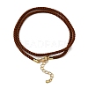 Nylon Milan Cord Necklace Making MAK-M028-01G-15-2