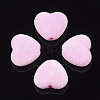 Flocky Acrylic Beads FIND-T046-34-20-1