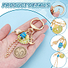 1Pc Zinc Alloy Shell Shape Keychains KEYC-NB0001-83-3