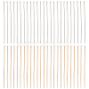 SUNNYCLUE 500Pcs 2 Colors 304 Stainless Steel Flat Head Pins STAS-SC0005-49-1