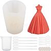 Wedding Dress Food Grade Silicone Molds Kits DIY-OC0003-20-1