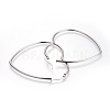 Tarnish Resistant 201 Stainless Steel Hoop Earrings EJEW-A052-09A-2