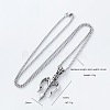 Viking Three Fork Pendant 304 Stainless Steel Men's Necklaces IA5597-5
