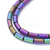 Electroplate Frosted Glass Beads Strands EGLA-K014-BF-FP03-4