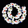 Handmade Porcelain Ceramic Beads Strands PORC-S502-043B-2