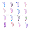 100Pcs 5 Colors Handmade Foil Glass Charms FOIL-CJ0001-09-4