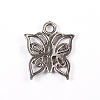 Butterfly Tibetan Style Alloy Charm Pendants PALLOY-ZN6022-AS-RS-2