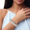 Polymer Clay Heishi Surfer Stretch Bracelets Set BJEW-SW00127-6