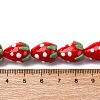 Handmade Lampwork Beads Strands X-LAMP-R109B-15A-4