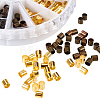 Column Brass Tube Crimp Beads 6 Colors in 1 Box for Jewelry Making KK-PH0007-02-NR-2