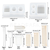 DIY Toothbrush Holder Silicone Molds Kits DIY-OC0003-32-2