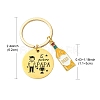 Alloy & 201 Stainless Steel Keychain KEYC-YW00102-01-3