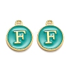 Golden Plated Alloy Enamel Charms LS-ENAM-Q437-15F-1