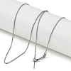 304 Stainless Steel Box Chains Necklaces LS-NJEW-H042-09P-1