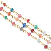 3.28 Feet Handmade Natural Dyed Jade Beaded Chains X-CHC-F007-08-1