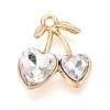 Alloy Rhinestone Pendants PALLOY-T092-24G-02-1