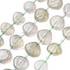 Natural Green Quartz Carved Beads Strands G-H339-A05-01-2