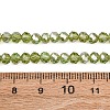 Electroplate Glass Beads Strands EGLA-A034-T4mm-K15-5