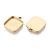 304 Stainless Steel Pendant Cabochon Component STAS-Q113-21A-G-2