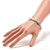 Handmade Polymer Clay Heishi Beads Stretch Bracelet BJEW-JB07330-5