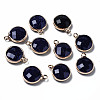 Synthetic Blue Goldstone Charms G-Q998-026B-1