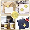 34 Sheets Self Adhesive Gold Foil Embossed Stickers DIY-WH0509-011-4