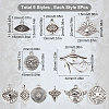 SUNNYCLUE 72Pcs 9 Style Tibetan Style Alloy Enamel Pendants FIND-SC0003-68-2