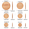 Bamboo Round Plant Saucer AJEW-GA0001-97-2