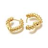 Rack Plating Twist Brass Hoop Earrings EJEW-I310-17G-2