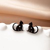 Stainless Steel Small Animal Stud Earrings for Women PW-WG5B49B-28-1