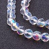 13 inch Handmade Glass Faceted Round Beads GF6mmC28-AB-2