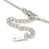 304 Stainless Steel Cable Chain Necklaces NJEW-H040-16P-3