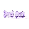 Transparent Spray Painted Glass Beads GLAA-I050-11B-3