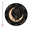 CRASPIRE 1Pc Cone/Spike/Pendulum Natural Rose Quartz Stone Pendants DIY-CP0007-74L-1