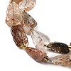Natural Black Gold Rutilated Quartz Beads Strands G-D101-A16-4