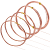 5 Rolls 4 Style Bare Copper Craft Wire CWIR-BC0001-43B-1