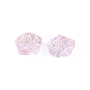 Electroplate Transparent Glass Beads Strands EGLA-N056-02A-02-3