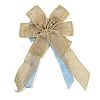 Christmas Linen Big Bowknot Pendant Decorations AJEW-M041-03A-3