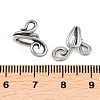 Flower 316 Stainless Steel Non- Piercing Cartilage Earrings AJEW-C044-07A-AS-5