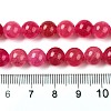 Dyed Natural White Jade Beads Strands G-T138-8mm-210-36-5