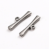 304 Stainless Steel Toggle Clasps Parts STAS-D142-06C-P-2
