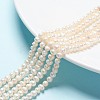 Natural Cultured Freshwater Pearl Beads Strands PEAR-L001-F-08-1