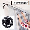 Iron Round Curtain Rod Finials AJEW-WH0248-247-5