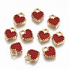 Alloy Enamel Charms X-ENAM-S126-015C-RS-1